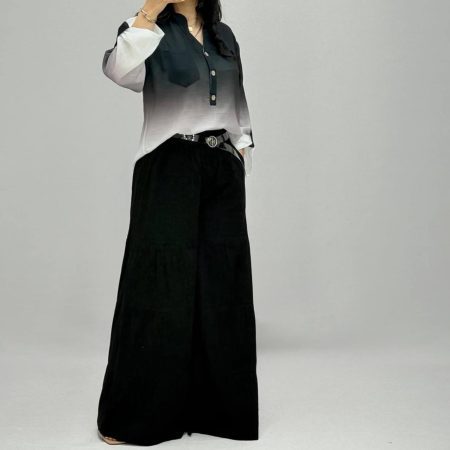 ست شومیز و شلوار دامنی Zino مشکی