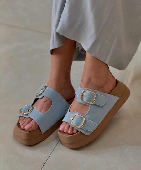 صندل 2سگک zara آبی