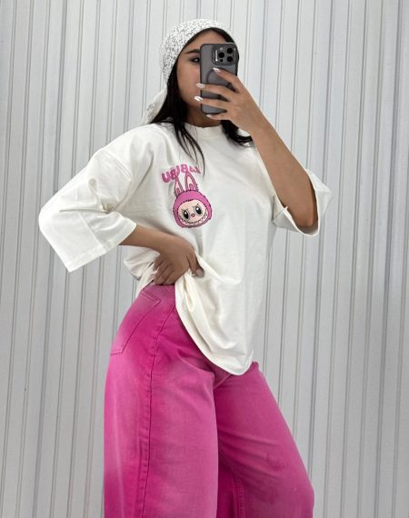تی‌شرت Kind Labubu سفید