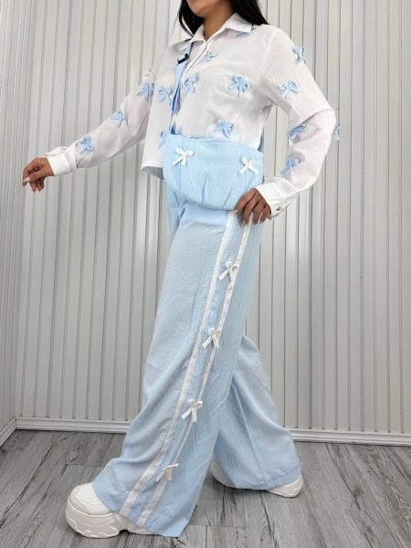 ست 3 تیکه هلنا AK آبی روشن