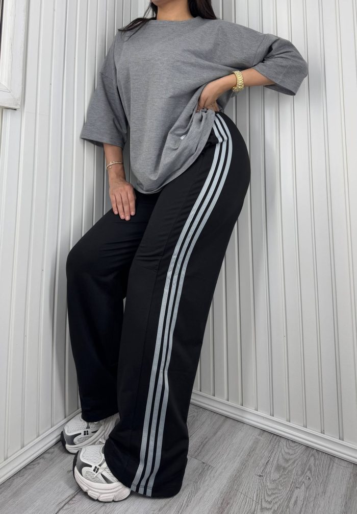 ست تی‌شرت و شلوار Adidas طوسی