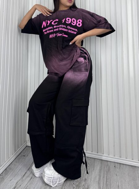 ست تی‌شرت و شلوار NYC مشکی
