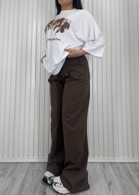 ست تی‌شرت و شلوار SAME قهوه‌ای