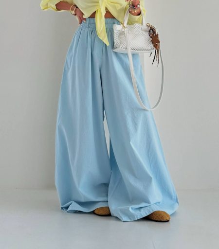 شلوار بگ ساده Seif آبی روشن