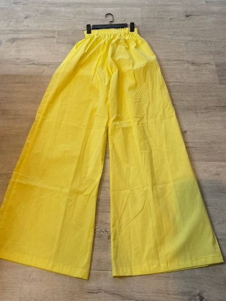 شلوار بگ ساده Seif زرد