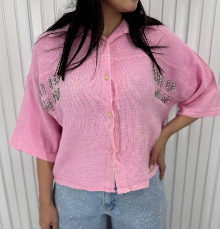 شومیز کنفی MIU MIU صورتی