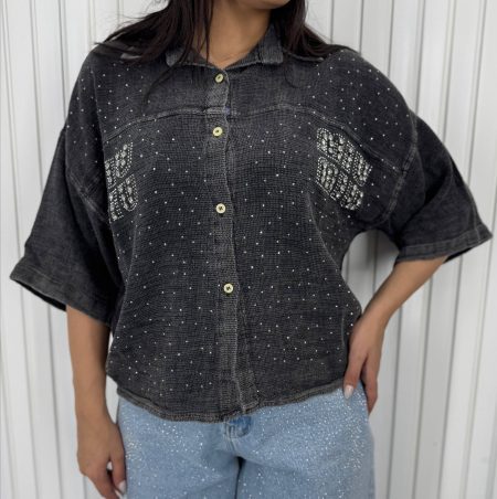 شومیز کنفی MIU MIU مشکی