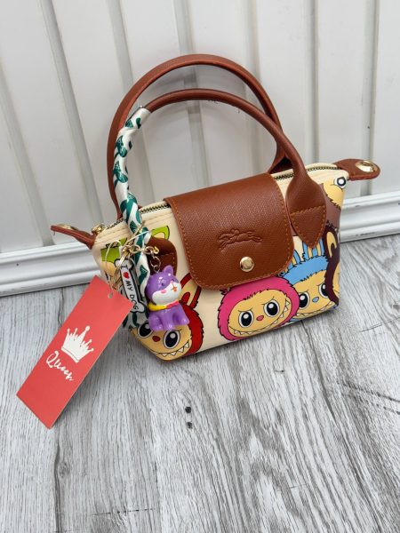 مینی کیف LABUBU کرم قهوه‌ای