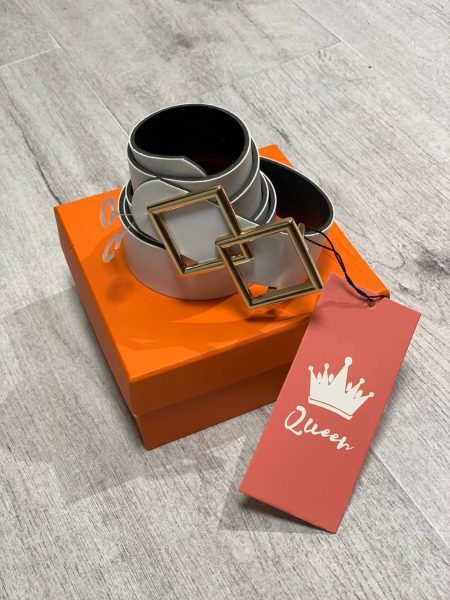 کمربند چرم لوزی 3‌سانت