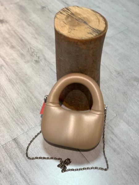 کیف مجلسی دمبلی نسکافه‌ای چرمی