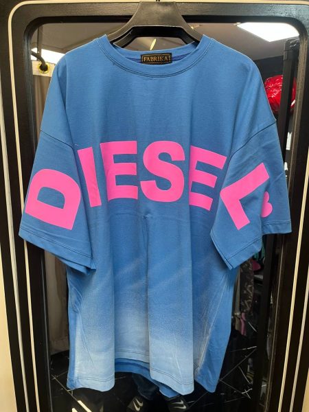 تی شرت قلبی Diesel آبی