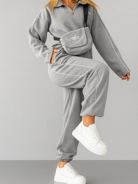 ست 3تیکه کیف‌دار روناک ALO طوسی