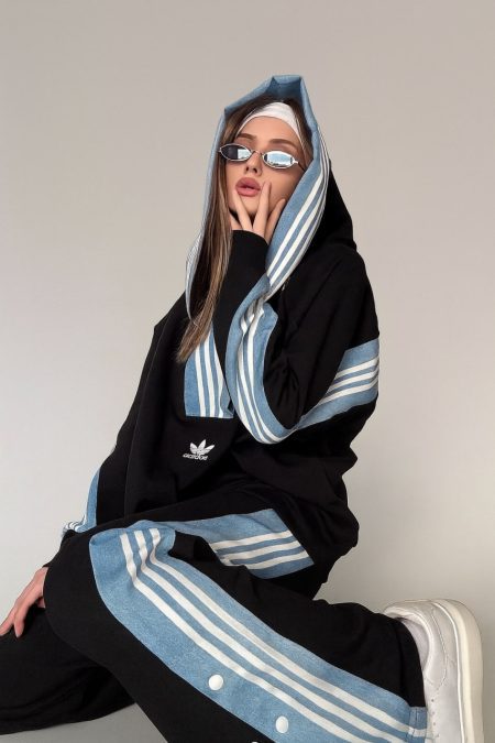 ست هودی و شلوار Adidas مشکی