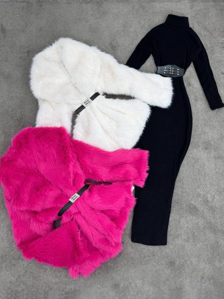 پالتو خز Aylin سرخابی