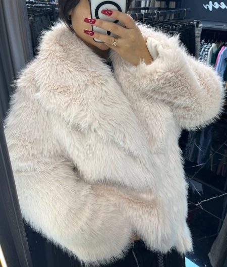 پالتو خز Aylin صورتی روشن