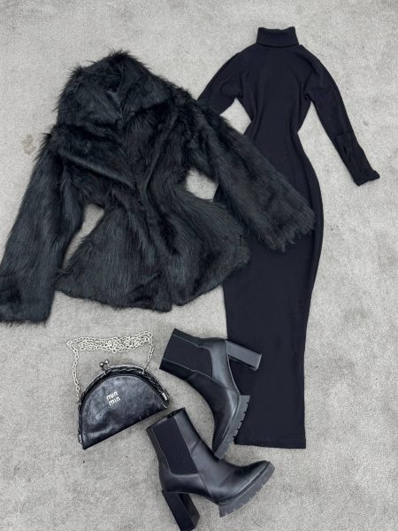 پالتو خز Aylin مشکی