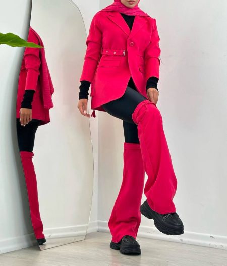 کت کمربندی مخفی سرخابی