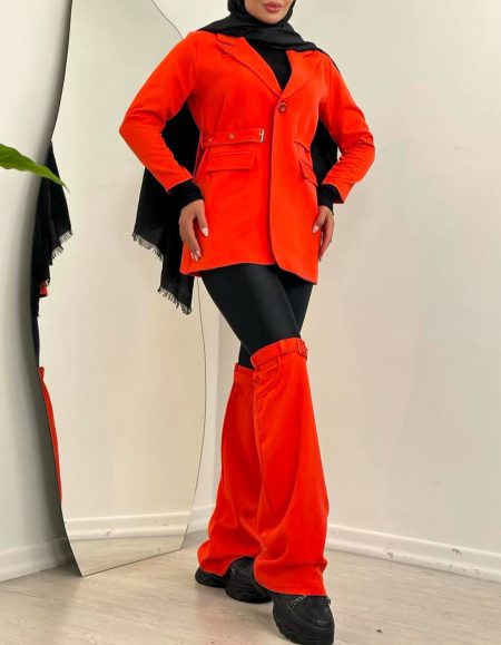 کت کمربندی مخفی نارنجی