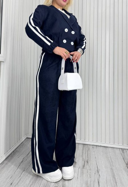 ست دخترانه سرمه ای