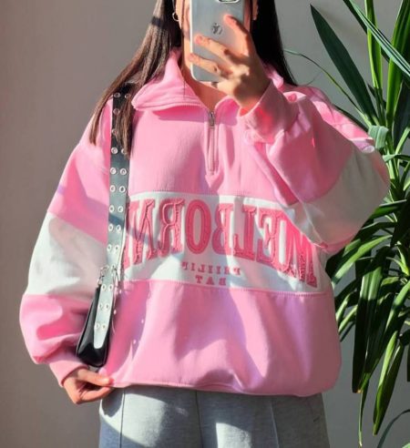 سویشرت رنگ صورتی