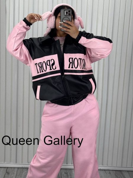 کاپشن صورتی