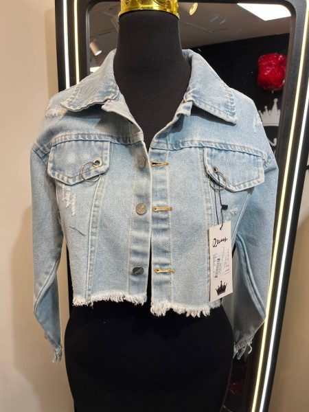 کت جین زنانه آبی