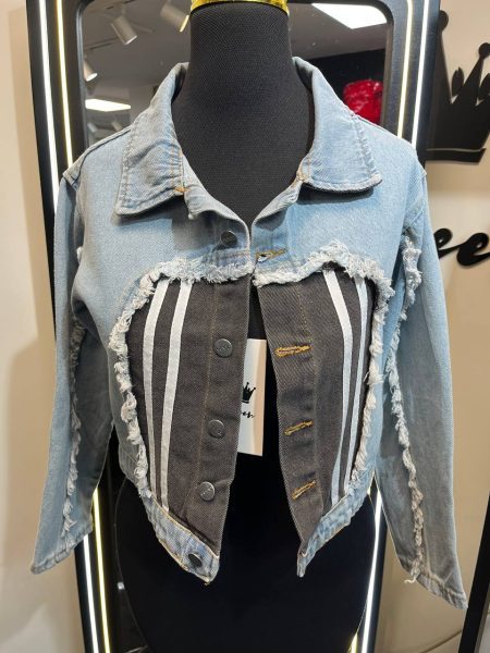 کت جین طرح دار زنانه