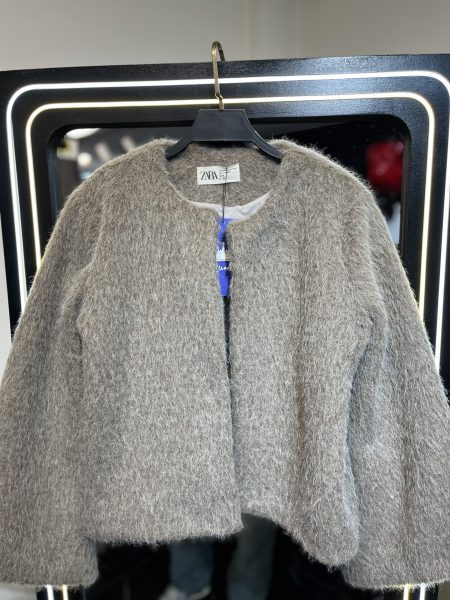 کت کوتاه زنانه طوسی