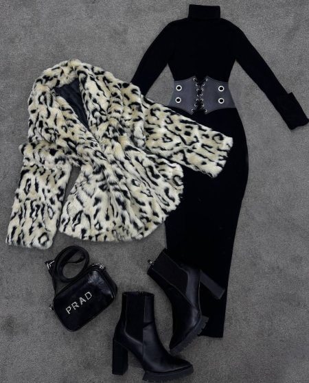 پالتو تمام خز کوتاه