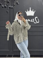 مانتو کت طرح دار AK شیری