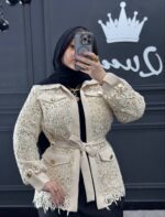 مانتو کتی گیپور گل کرم