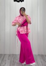 ست سه تیکه کیتی صورتی سرخابی