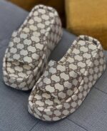 دمپایی لژدار گوچی طلایی