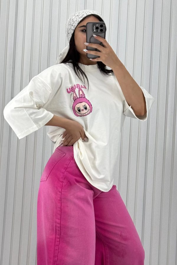 تی‌شرت Kind Labubu سفید