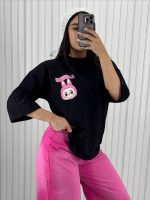 تی‌شرت Kind Labubu مشکی