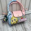 مینی کیف LABUBU طوسی صورتی