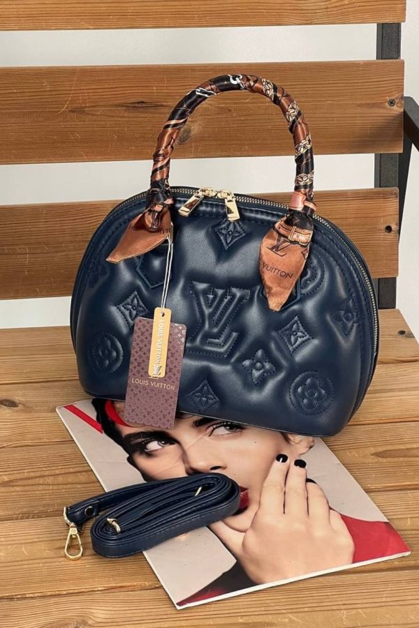 کیف دخترانه LV نیم گرد مشکی