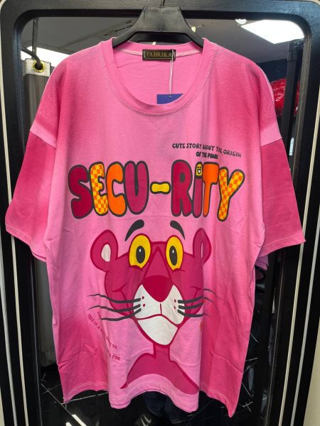 تی‌شرت پلنگ صورتی صورتی