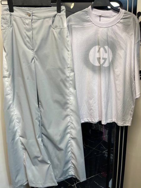 ست تی شرت و شلوار اسپری Gucci طوسی