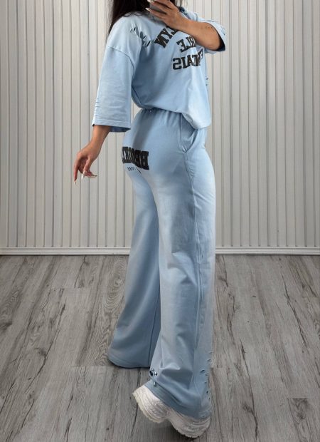 ست تی‌شرت و شلوار BROOKLYN آبی (2)