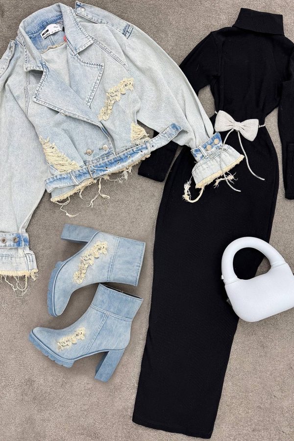 کت زاپ‌دار DENIM یخی