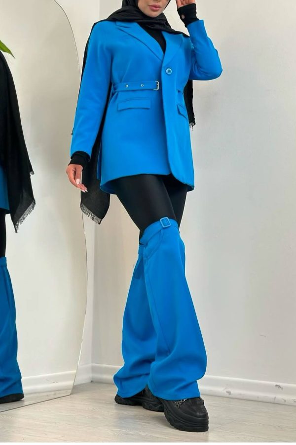 کت کمربندی مخفی آبی