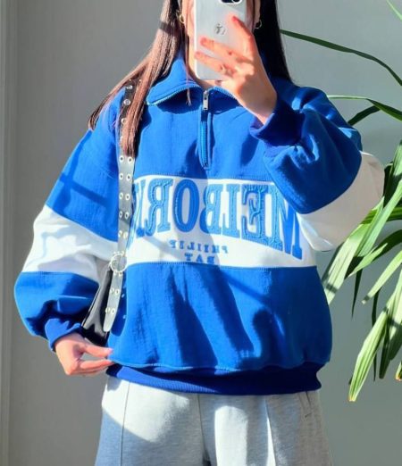 سویشرت رنگ آبی