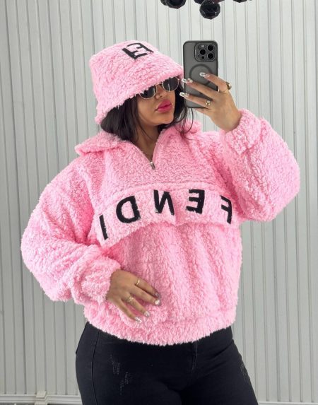 سویشرت رنگ صورتی