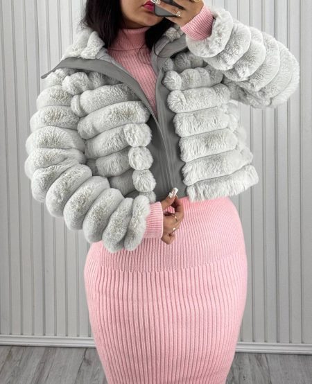 پالتو تمام خز کوتاه