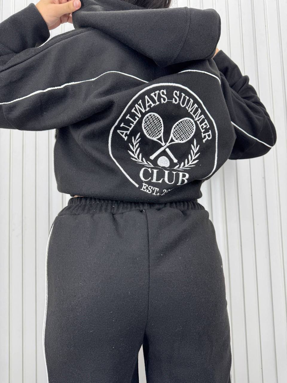 ست سویشرت کلاهدار و شلوار نیلوفر کد 002011856 - Image 2